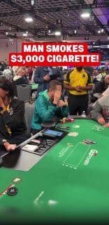 Descalifican a jugador de las WSOP por fumar en mesa
