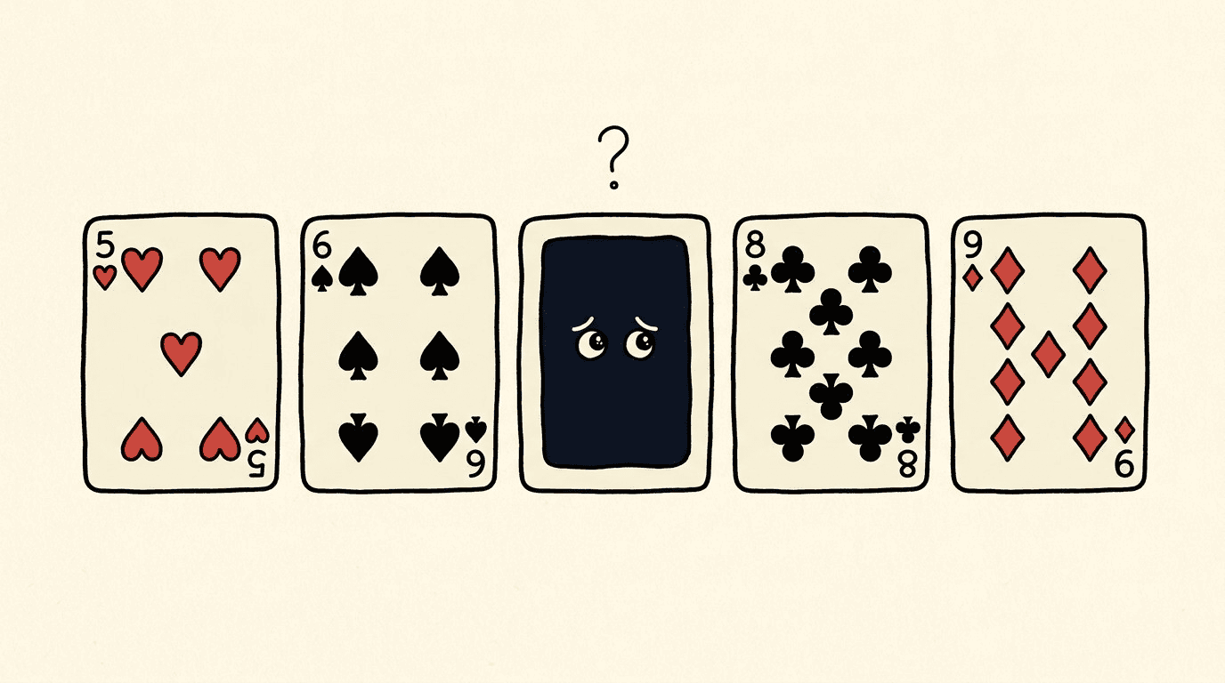 A gutshot in poker