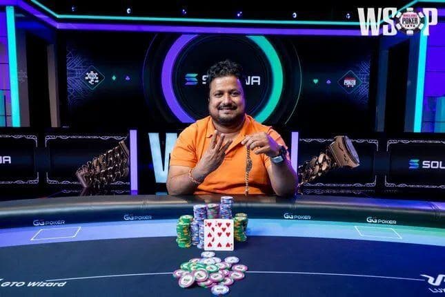 Santosh Suvarna ganó su tercer brazalete y casi 2 000 000 $