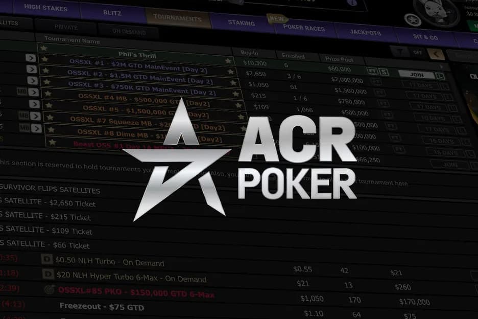 ACR bloquea a los usuarios la retirada de fondos y exige el pago de grandes cantidades de rake