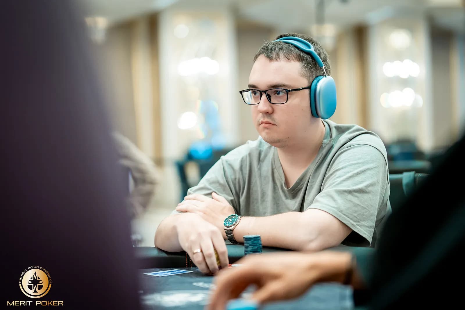 Vyacheslav Kardash, chip leader de la Merit Poker Cup