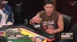 What is NBA star Jimmy Butler thinking as he watches Ryan Garcia's antics at the Hustler Casino Live table?
