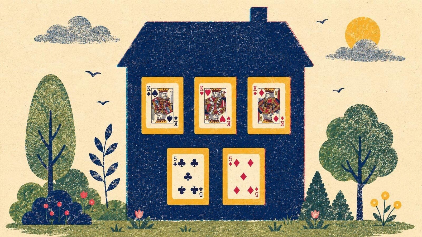Full house in poker