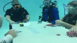 In the US, an underwater poker tournament has been announced