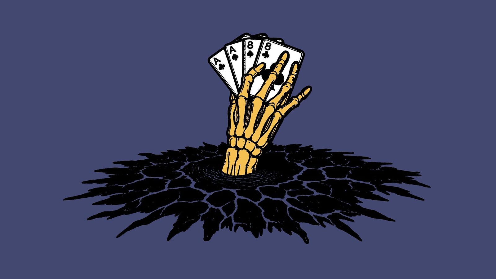 The Dead Man's Hand (AA88) and the Dead Hand in poker: history and rules