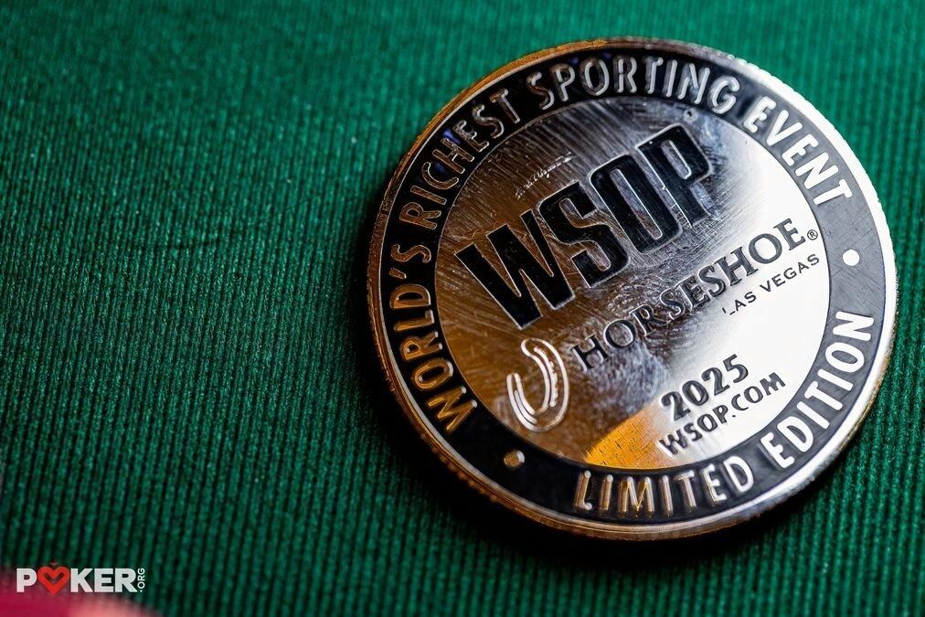 Protector de cartas con la marca de la WSOP